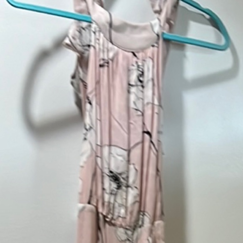 Skylar + Madison Pink Asymmetrical Wrap Sundress
